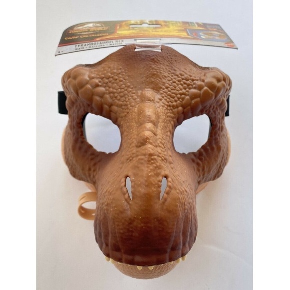 Jurassic World Tyrannosaurus Rex Mask Opening Jaw Toy Costume Dress Up NEW - Picture 1 of 6